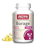 Jarrow Formulas Borage 1200 mg - 120 Softgels - Source of GLA - Borage Oil Supplement - for Skin Health & Immune System Support, Mild PMS Discomfort Support - Up to 120 Servings