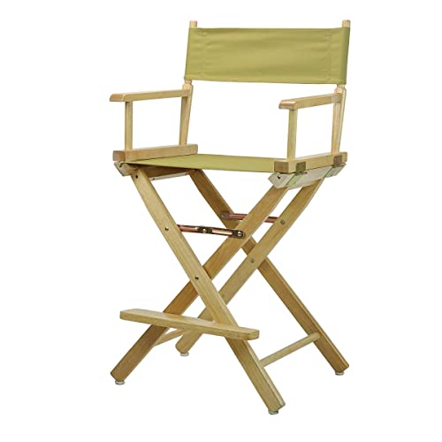 212 Main 220-00-021-100 24 in. Directors Chair Natural Frame with Olive Canvas