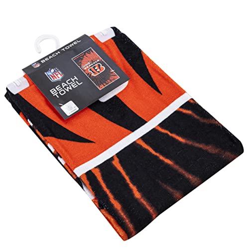 Image of Northwest NFL Cincinnati Bengals Unisex-Adult Beach Towel, 30 inch x 60 inch, Psychedelic