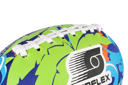 Sunflex® Neopren American Football Tropical Wave | sehr griffig und lässt Sich ideal Werfen und Fangen | Ball weich und leicht für den Strand und den Garten | extrem robust und für Jede Altersgruppe