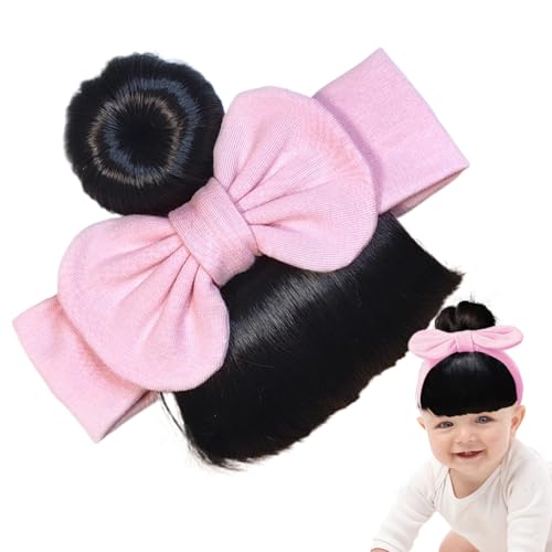 Baby Headband with Bangs Baby Wig Bangs Headband Lovely Bowknot Wigs for Toddler Girls Hair Accessories