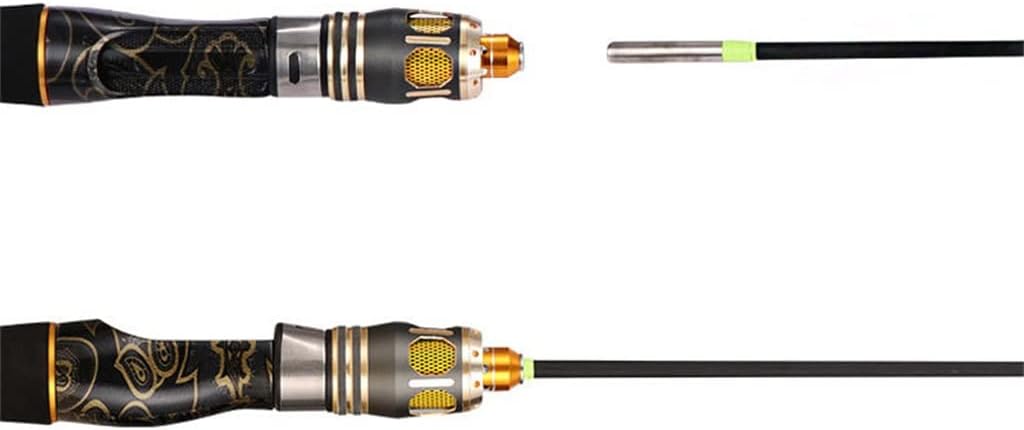 Winter Ice Fishing Rod Lightweight Solid Fiberglass Carbon Fiber Fishing Rod with Metal Reel Seat Tackle