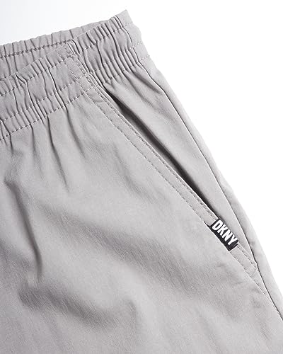 DKNY Boys' Grey Joggers - Quick Dry Performance Stretch Utility Tech Moto Jogger Pants - Woven Hybrid Pants for Boys (8-16)3