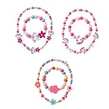 【Mehrzweck】 Der Schmuck aus Stretch-Holzperlen passt nicht nur zu allen farbigen Kleidungsstücken, sondern kann auch mit eigenen Perlen basteln.