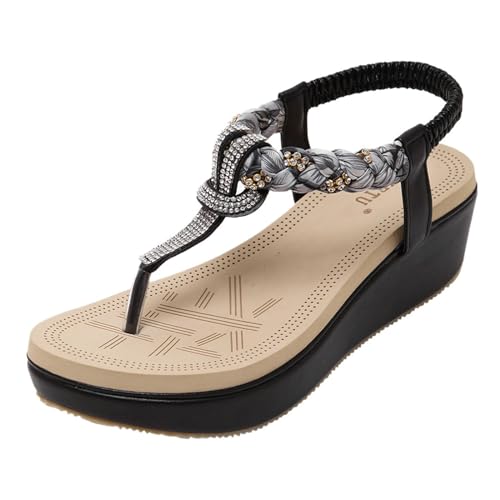 Sandales pieds nus noires pour femmes et mules confort d'été
