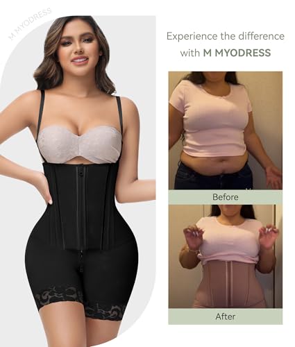 Image of M MYODRESS Fajas Colombianas Moldeadoras Shapewear for Women Tummy Control Body Shaper Post Surgery Compression Garment