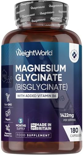 WeightWorld Magnesium Glycinate 1422mg | with Added Vitamin B6 | ...