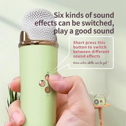 Enceinte Bluetooth avec micro karaoké portable mini boîte de son sans fil et radio FM blanche - 3