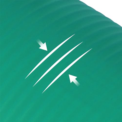 Signature Fitness Everyday Essentials - Esterilla de Yoga Extra Gruesa de Alta Densidad antidesgarros de 1/2 Pulgada con Correa de Transporte - Imagen 6