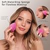 Set de brochas de maquillaje BEAKEY con 2 esponjas difuminadoras, juego de 10 brochas para rostro y ojos | Herramientas para rostro y ojos aptas para principiantes con fibras sintéticas suaves para cobertura ligera y construible desde base hasta sombra de ojos 7