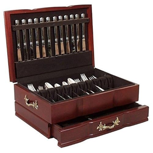 Homestock 60-Piece Flatware Chest with Lock