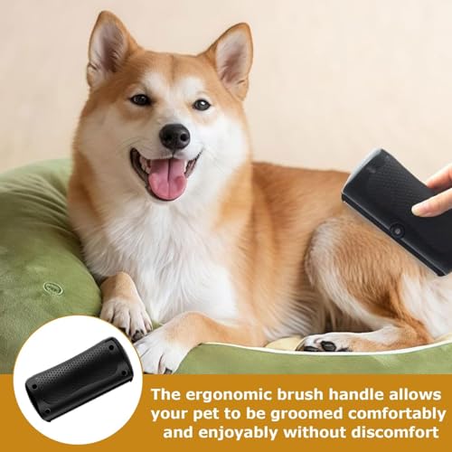 fellwunder bürste hund,pfotenstern bürste,Groomify Pet Care Brush, Hundebürste für Katze Hund, Schwarz, Polypropylen, Kunststoff,Haarbürste für Haustiere, Haustierbesitzer in Deutschland