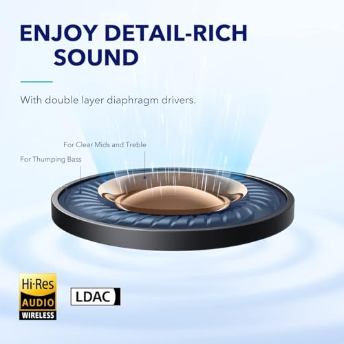 Image of Soundcore by Anker Space A40 Auto-Adjustable Active Noise Cancelling Wireless Earbuds, Reduce Noise by Up to 98%, 50H Playtime, Hi-Res Sound, Comfortable Fit, App Customization(Renewed)