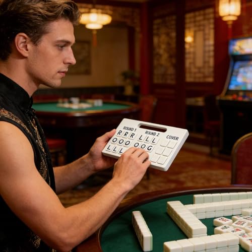 Plateau de mahjong solitaire compact à 24 compartiments pour exercice tactique - 2