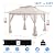 MAOO 12'X12' Outdoor Gazebo, Pop Up Patio Gazebo with 4 Sidewalls Mosquito Netting, Heavy Duty Gazebo Canopy Tent with Double Air Roofs for Backyards, Patios, Decks, Gardens, Parks (Beige)