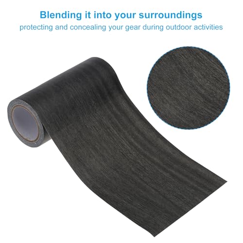 Image of PATIKIL Wood Grain Repair Tape 4 inch x15ft,2 Pcs Self Adhesive Realistic Textured Repair Tape Patch for Floor Door Table Cabinets Desk,Ebony