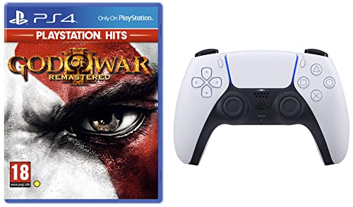 Image of Sony Dualsense Wireless Controller | Playstation 5 (White)&God Of War Remastered - Hits (Ps4)