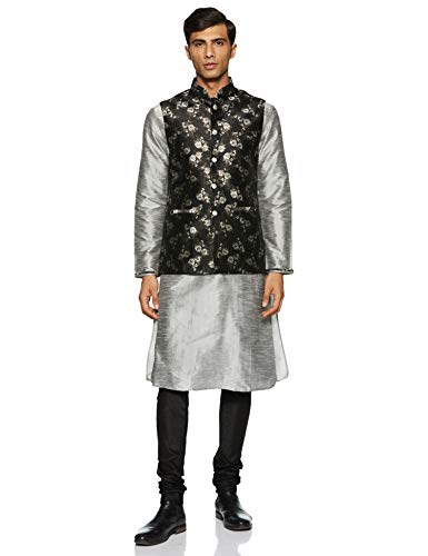 Image of Sanwara Men's Achkan Kurta Pyjama with Waist Coat S0319 031