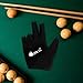 Lljsszr Premium Left Hand Billiard Pool Glove for Enhanced Performance, Black