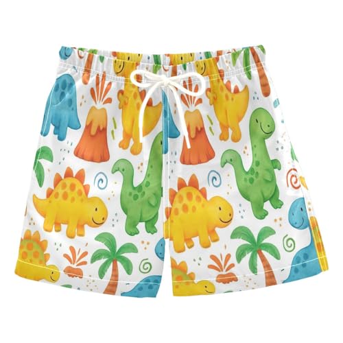 Swim Clothes for Boys, Toddler Boys Swimwear 2t, Cute Cartoon Dinosaurs White