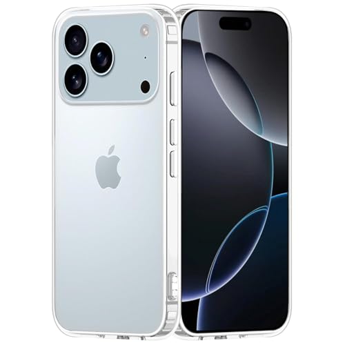Image of COVERBLACK Flexible Rubber Case Back Cover Compatible for i Phone 17Pro Max - Transparent
