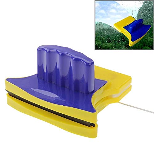 Kitchen cleaning tools Magnetic Double-Sided Glass Cleaner (Blue+Yellow) zys