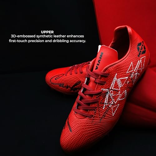 Image of Nivia Carbonite 7.0 Crest Football Stud / 3D Embossed Synthetic Leather /EVA Sockliner and Lightweight Sole