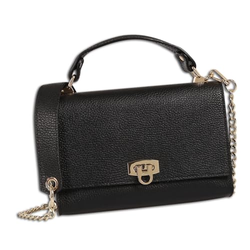Sac à main en cuir pour femme noir OTT854HS1 élégant