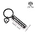 Zuo Bao Funny Skydiving Keychain Skydiver Gift Most Sports Need One Ball Skydiving Needs Two Jewelry Skydiver Adventure Gift(Black)