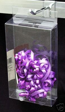 50 PCS 2-1/2x1x4 Clear Box W/Hang Hole Retail Display