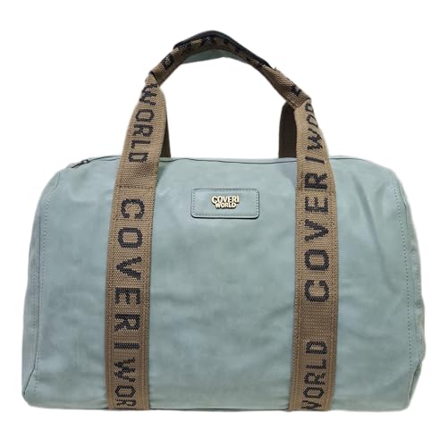 Coveri - Bolsa de viaje unisex - Bolso de mano bandolera para el fin de semana - Gran capacidad - Ideal para gimnasio, escuela, trabajo, etc - Art. 3437, Light Blue, 40X23X23 cm, Contemporáneo Coveri - Bolsa de viaje unisex - Bolso de mano bandolera para el fin de semana - Gran capacidad - Ideal para gimnasio, escuela, trabajo, etc - Art. 3437, Light Blue, 40X23X23 cm, Contemporáneo
