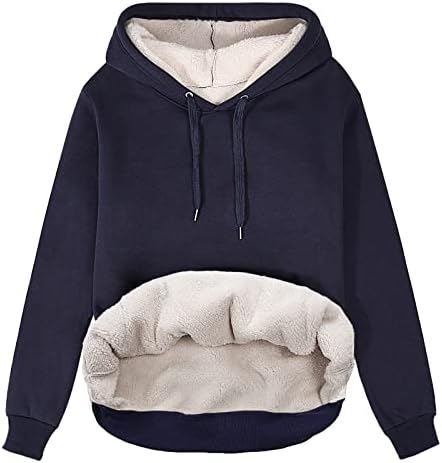 Voqeen Hoodies for Women Sweatshirts Fleece Lined Pullover Hoodie Long Sleeve Winter Coats Big Pocket Casual Hoodie