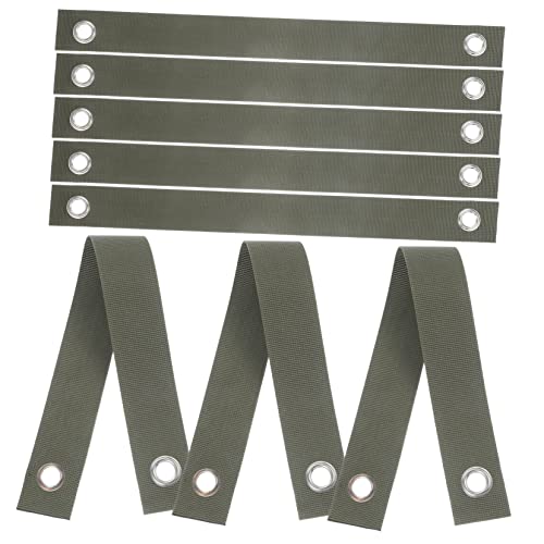 VINTORKY 8個樹木固定ストラップ ナイロン製 樹木サポートストラップ 繰り返し使用可能 木や植物の支柱補強用 切り株固定ツールとして使用可 アイレット付きでロープ通しが簡単