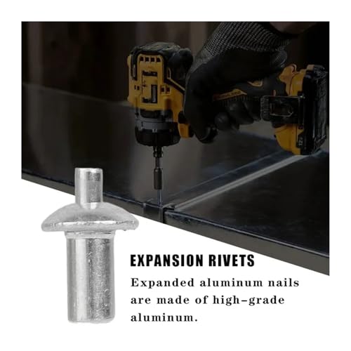 Rivets aveugles en aluminium argent pour assembler sans déformer le métal - 7