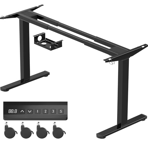 Homall Höhenverstellbarer Schreibtisch Elektrisch Gestell mit 2...
