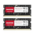 【DDR5 RAM Laptop Only】GIGASTONE 64GB Kit (2x32GB) DDR5 5600MHz PC5-44800 CL 46-46-46-90 1.1V SODIMM 262 Pin Unbuffered Non ECC High Performance Notebook Memory Upgrade
