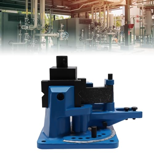 Curvatrice universale in metallo 0-120°, piegatrice manuale in metallo rimovibile, leva di piegatura con 5 matrici blu