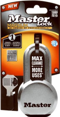 Master Lock M930XKADLHCCSEN Magnum Solid-Steel Padlock - Quantity 4