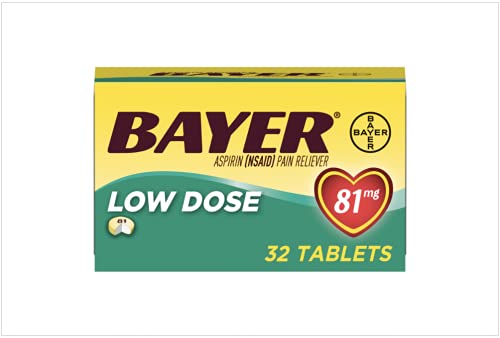 Bayer Low Dose (81mg) Safety Coated Aspirin, Tablets, 32 Ct