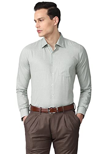 Image of Van Heusen Men Cotton Solid Slim Fit Formal Shirt