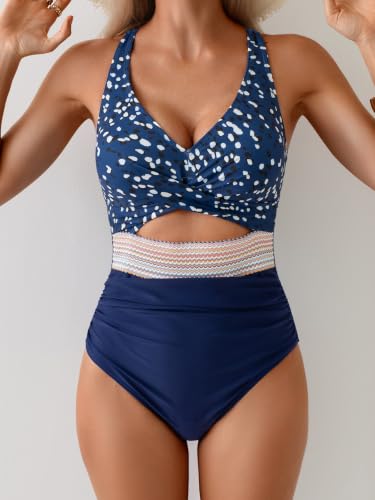 Image of B2prity Women's One Piece Swimsuit Tummy Control High Waisted Bathing Suit