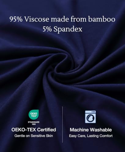 Image of GYS Cooling Bamboo Viscose Nightgowns for Women, Lightweight Sleeveless V Neck Sleep Shirt for Hot Sleepers, Soft Night dress