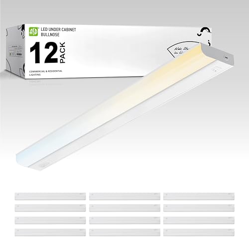 Image of ASD LED Under Cabinet Lighting Hardwired, 32 Inch 16W 2700K-5000K Selectable, 1436LM, CRI90+, Direct Wire Linkable Under Counter Lights for Kitchen, Dimmable Under Cabinet Lights, White, UL, 12 Pack