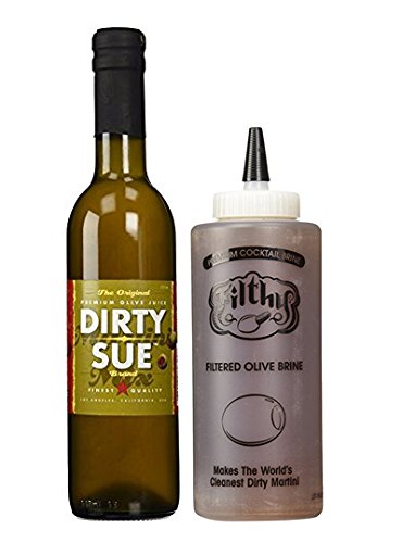 Dirty Sue Olive Juice and Filthy Olive Juice Brine Combo Pack