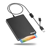 Floppy Disk Reader, 3.5 inch External Floppy Disk Drive with USB Type-C, Portable FDD Floppy Disk Drive for Laptop PC Windows 11/10/8/7/2000/XP