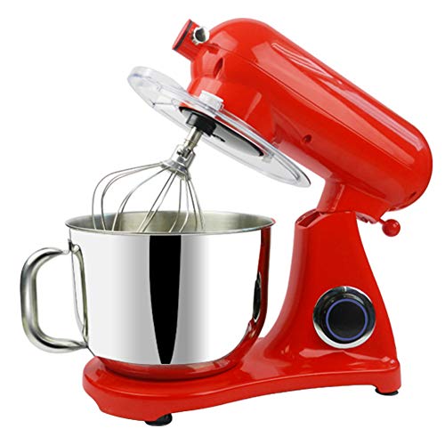 Küchenmaschine, 6.5L Edelstahl Schüssel, Safe-Use-Sicherheitssystem, Metallgehäuse, 1200 Watt, inkl. 3-Teiligem-Set und Spritzschutz