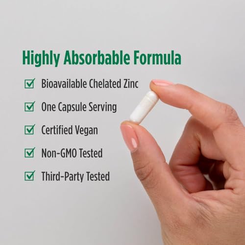 Nordic Naturals Zinc Glycinate 20mg, Highly Absorbable Supplements, 60Count - image 4