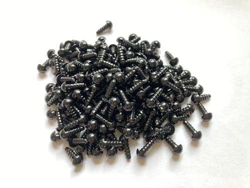 400pcs 7mm Black Plastic Safety Eyes with Washers for Crochet Craft Safety Eyes for DIY Christmas Decorations Crochet Stuffed Animals Crafting