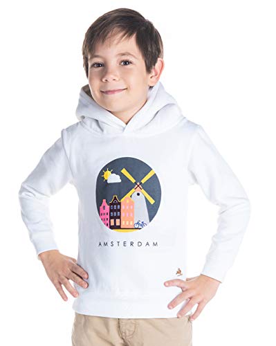 Cherry Crumble Boy's Cotton Sweatshirt (WS-SWSHRT-2270_White_2-3 Years)