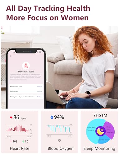KALINCO Montre Hommes Femmes, Application VeryFit, Montre avec 100+ Sports, Alexa Intégrée, Fonction d'Appel, Surveillance de la Fréquence Cardiaque et du Sommeil, pour Téléphones Android et iOS – vue 3